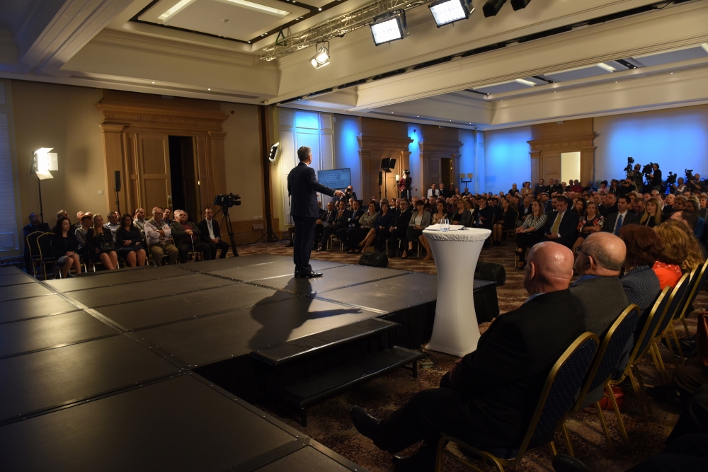 Simon Busuttil addresses the PN General Council. Photo: James Bianchi